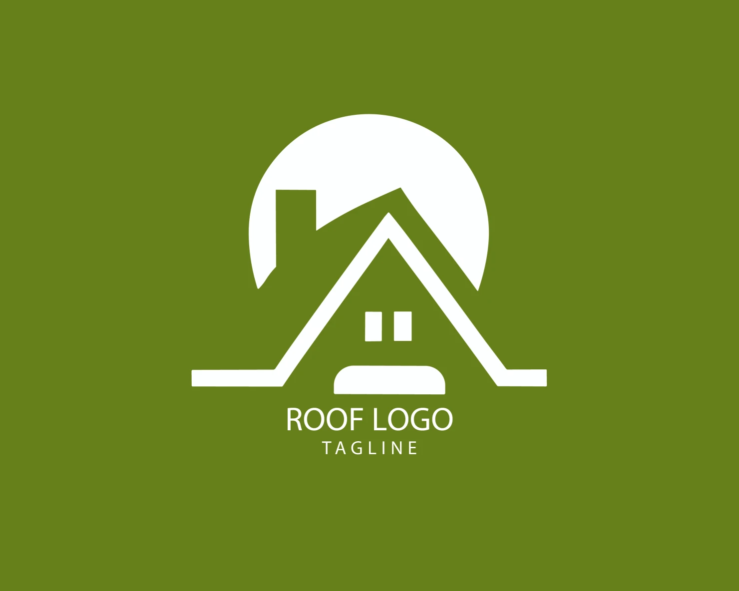 Roof customizable logo set design #39334