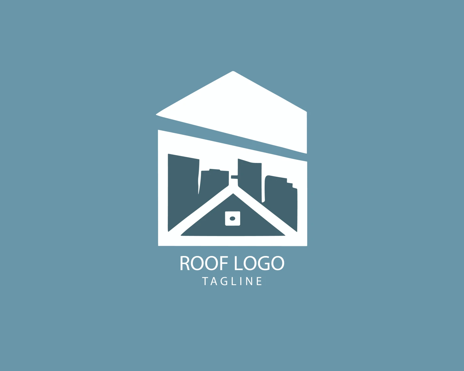 Roof customizable logo set design #39335