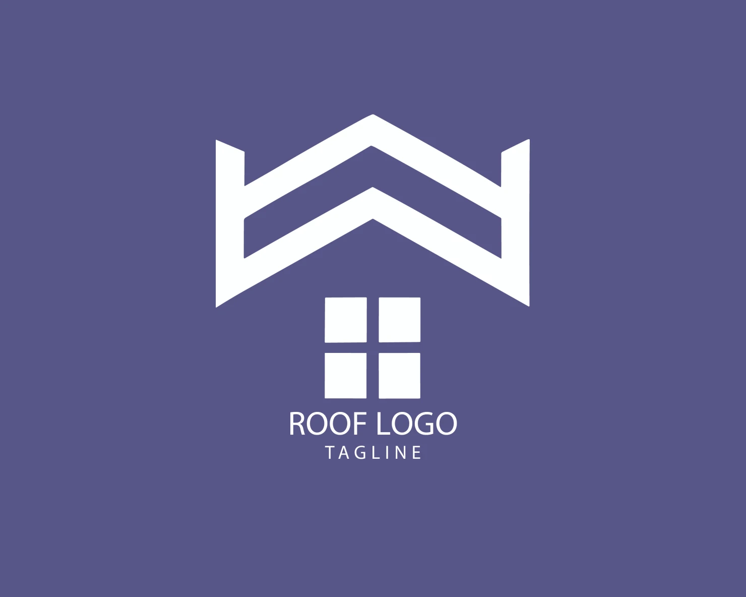 Roof customizable logo set design #39338