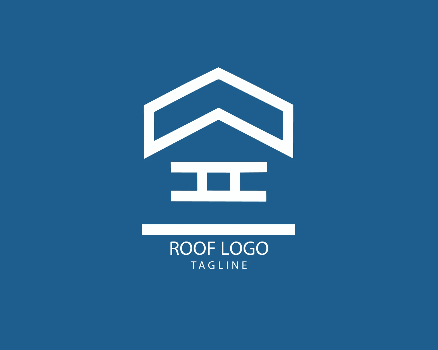 Roof customizable logo set design #39340