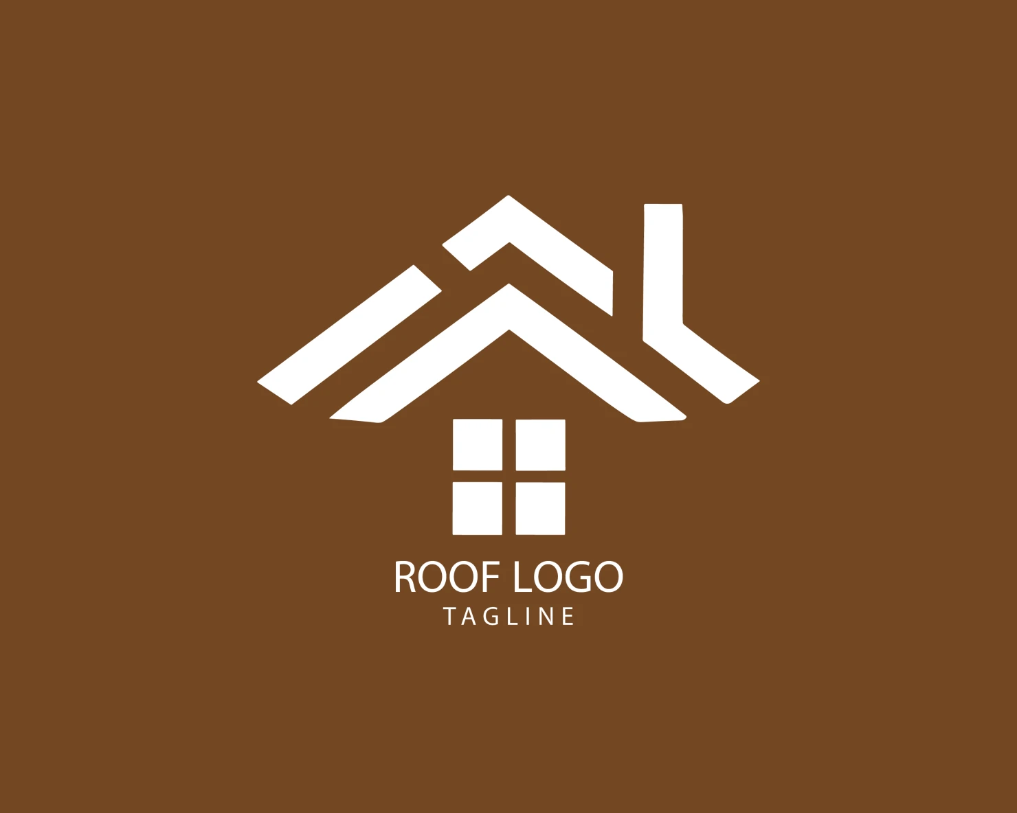 Roof customizable logo set design #39341