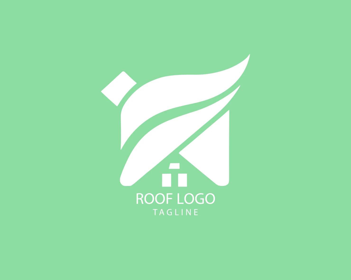 Roof customizable logo set design #39342