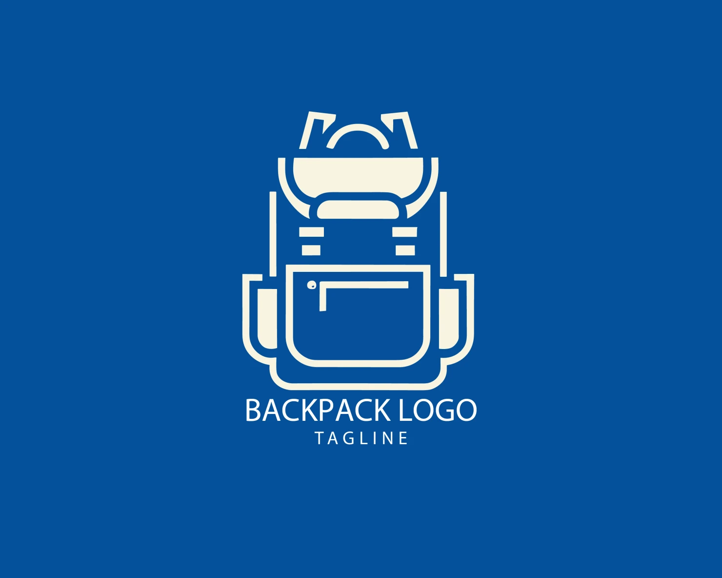 Backpack customizable logo set design #39343