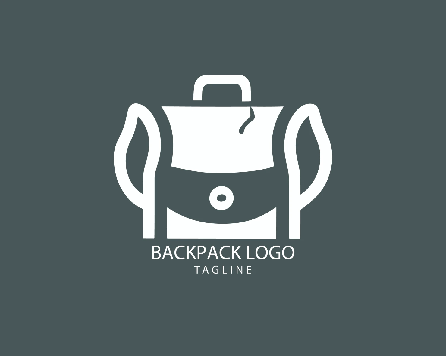 Backpack customizable logo set design #39349