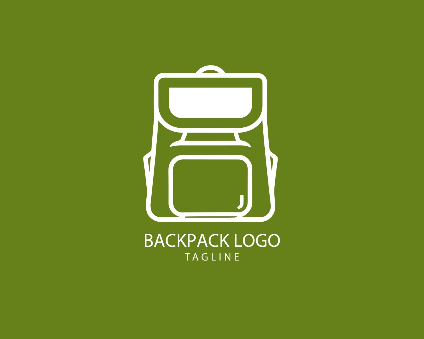 Backpack customizable logo set design #39350