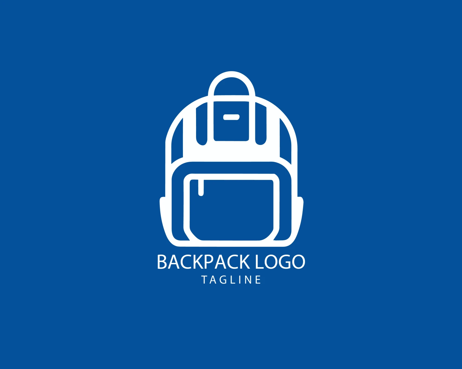 Backpack customizable logo set design #39351
