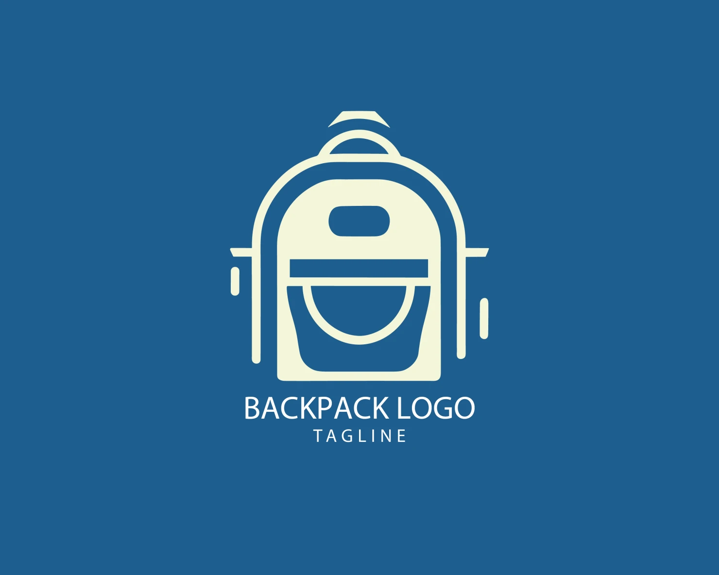 Backpack customizable logo set design #39352