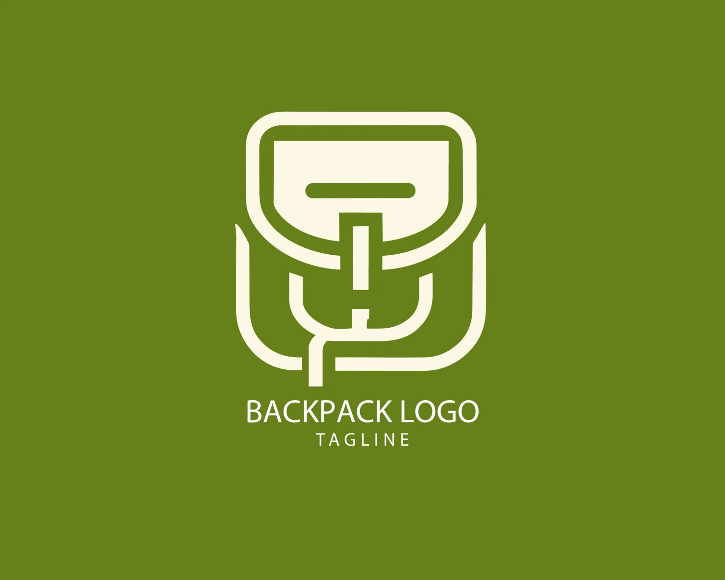 Backpack customizable logo set design #39355