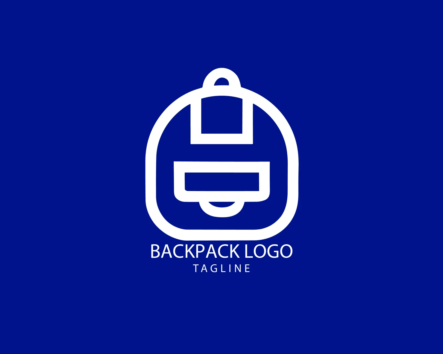 Backpack customizable logo set design #39356