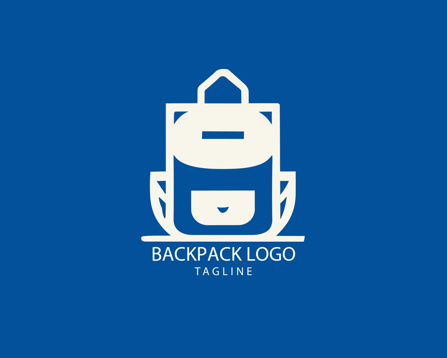 Backpack customizable logo set design #39358
