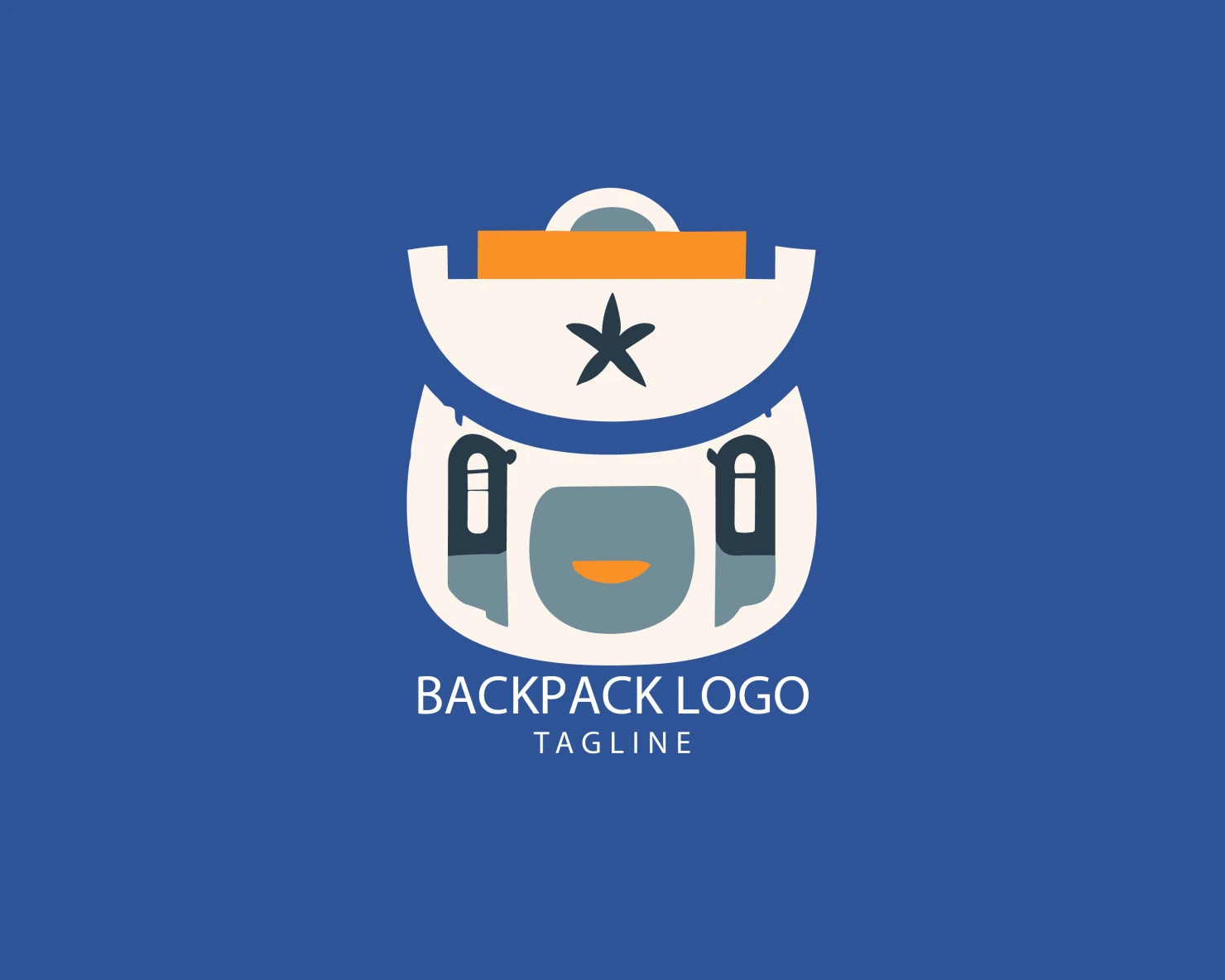 Backpack customizable logo set design #39359