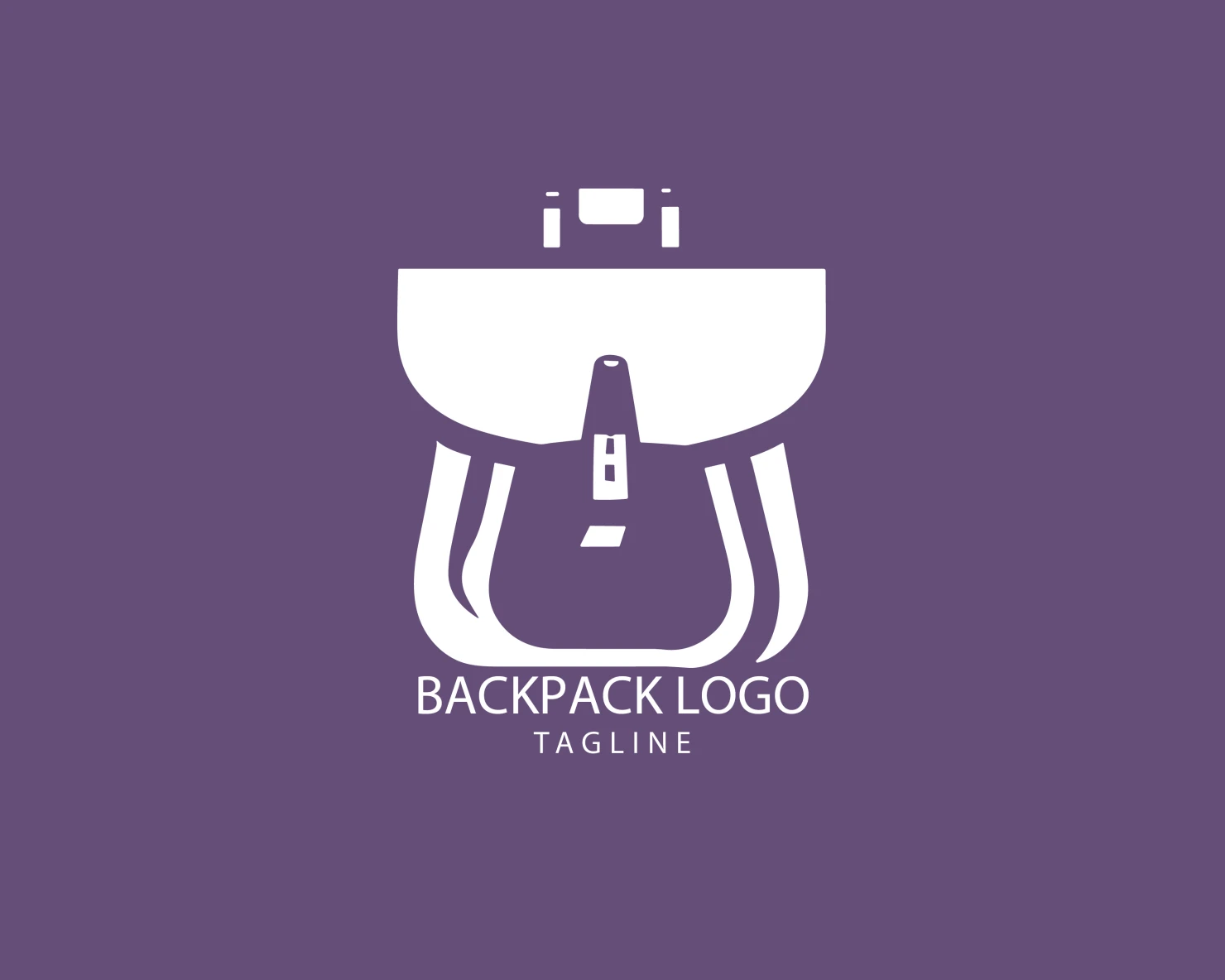 Backpack customizable logo set design #39360