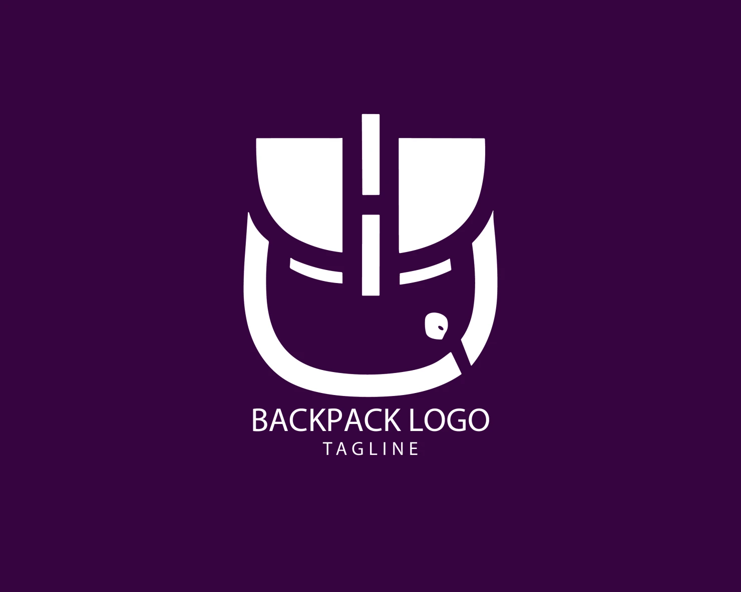 Backpack customizable logo set design #39362