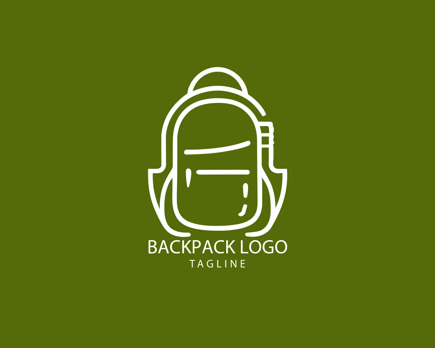 Backpack customizable logo set design #39363