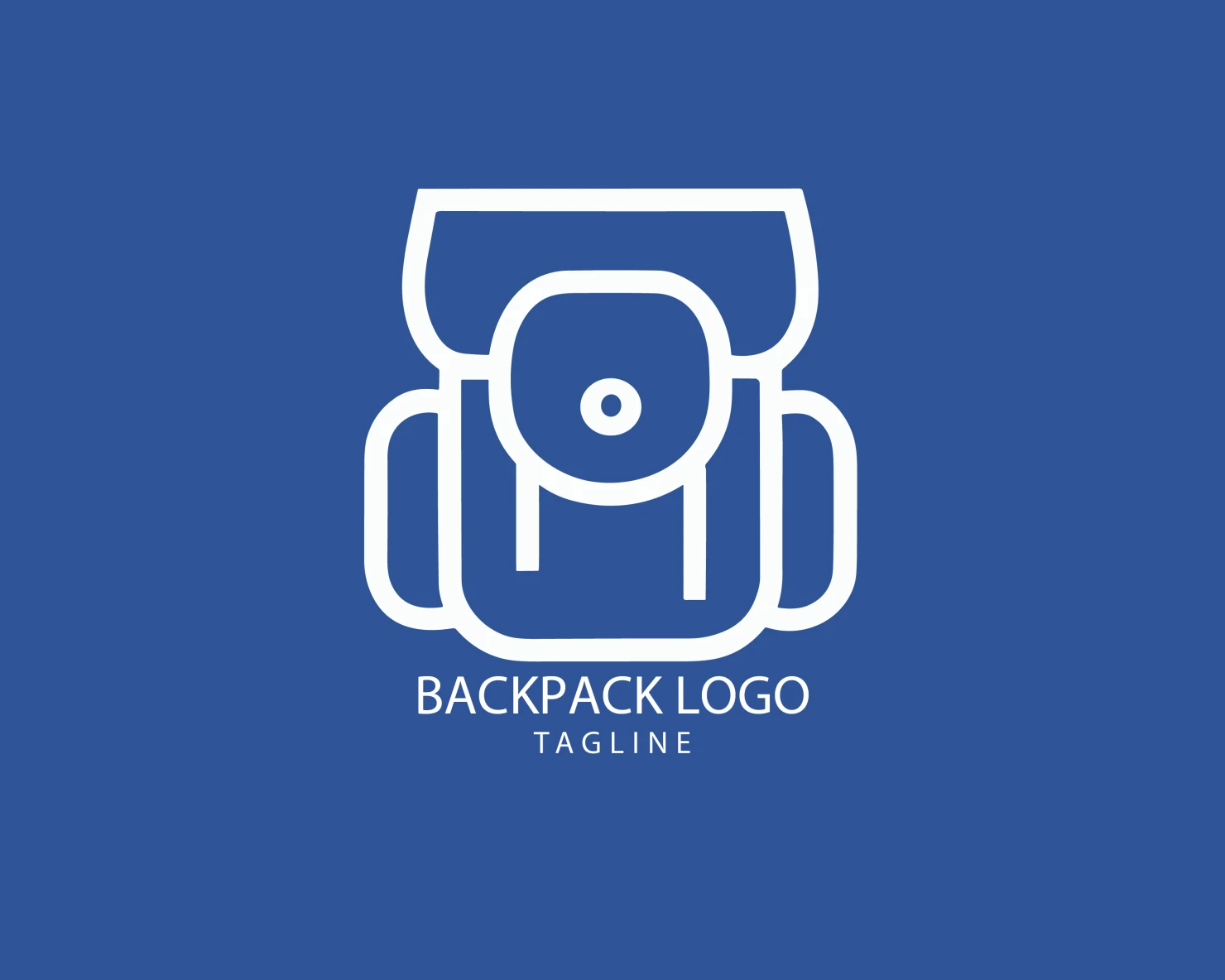 Backpack customizable logo set design #39366