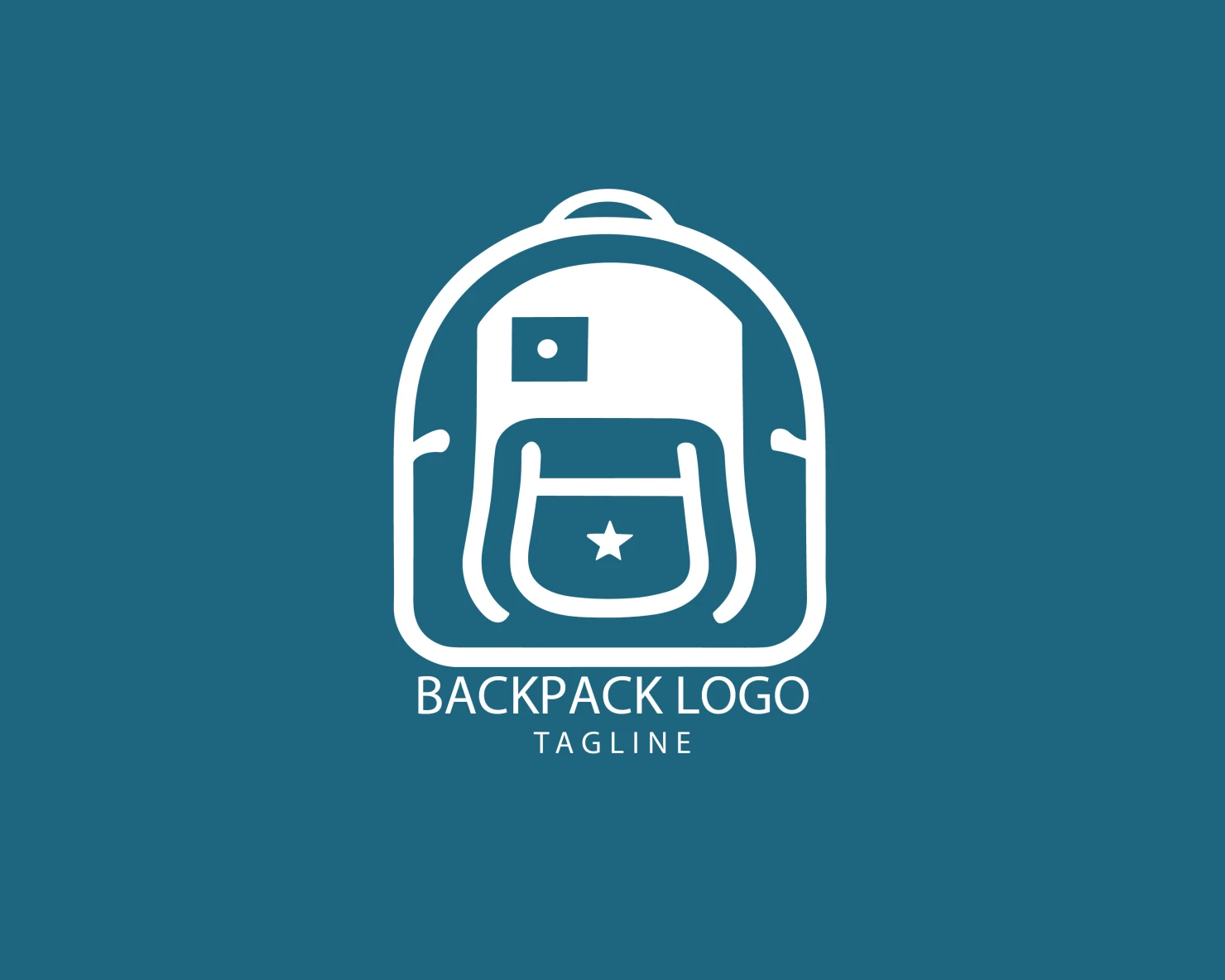 Backpack customizable logo set design #39368