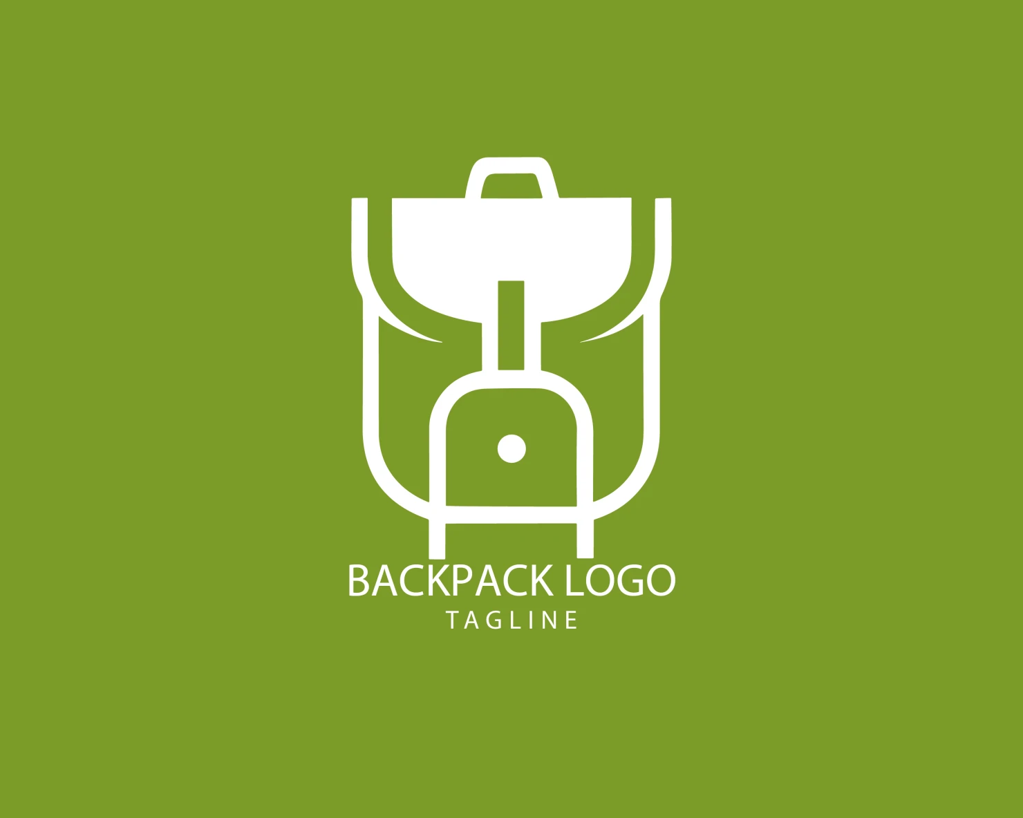 Backpack customizable logo set design #39369