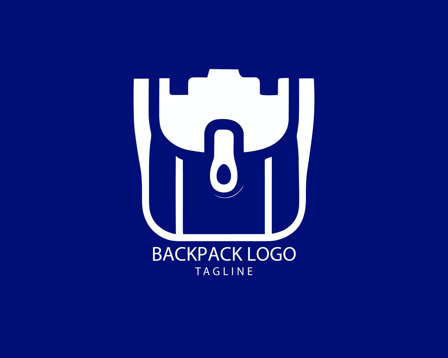 Backpack customizable logo set design #39370