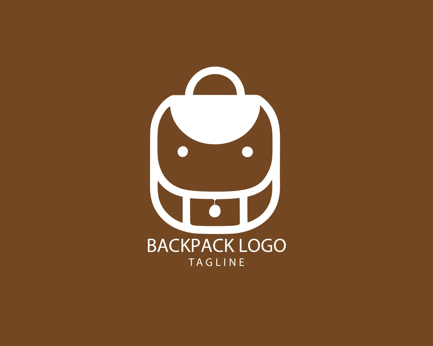 Backpack customizable logo set design #39371