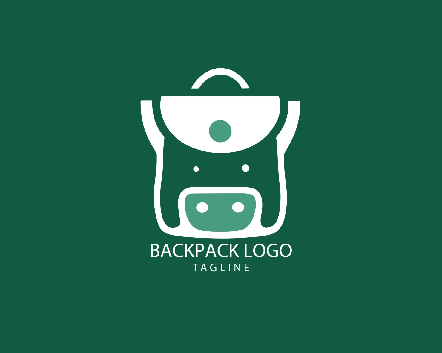 Backpack customizable logo set design #39373