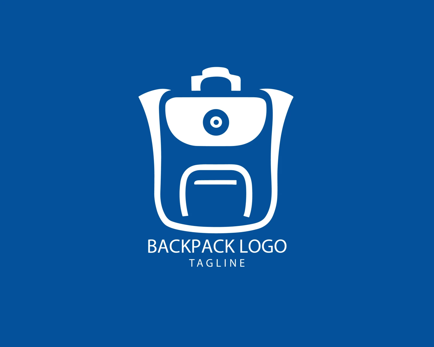 Backpack customizable logo set design #39374
