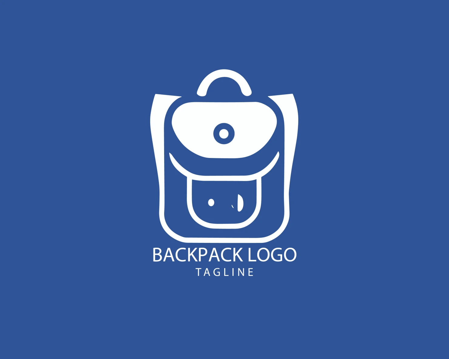Backpack customizable logo set design #39375