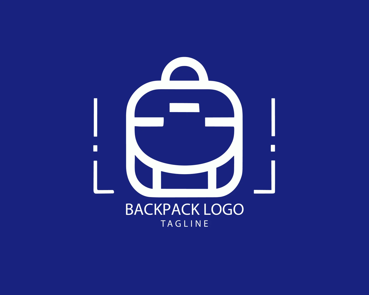 Backpack customizable logo set design #39379