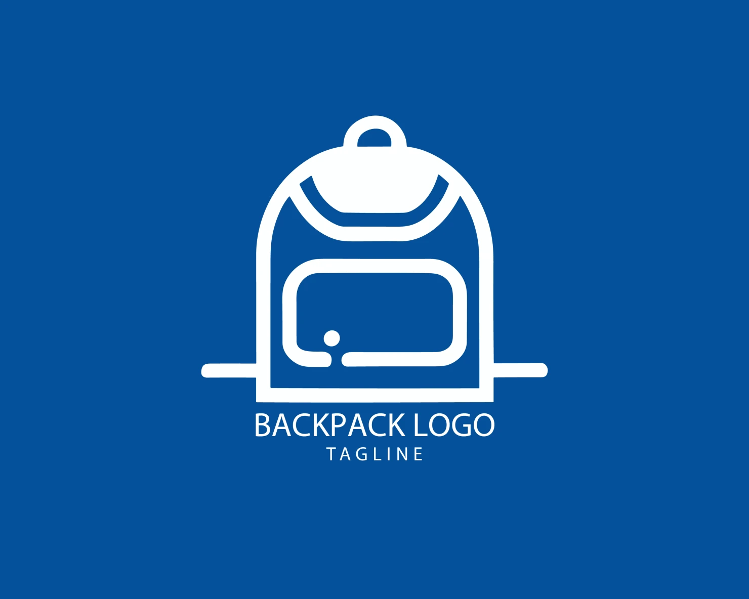 Backpack customizable logo set design #39380