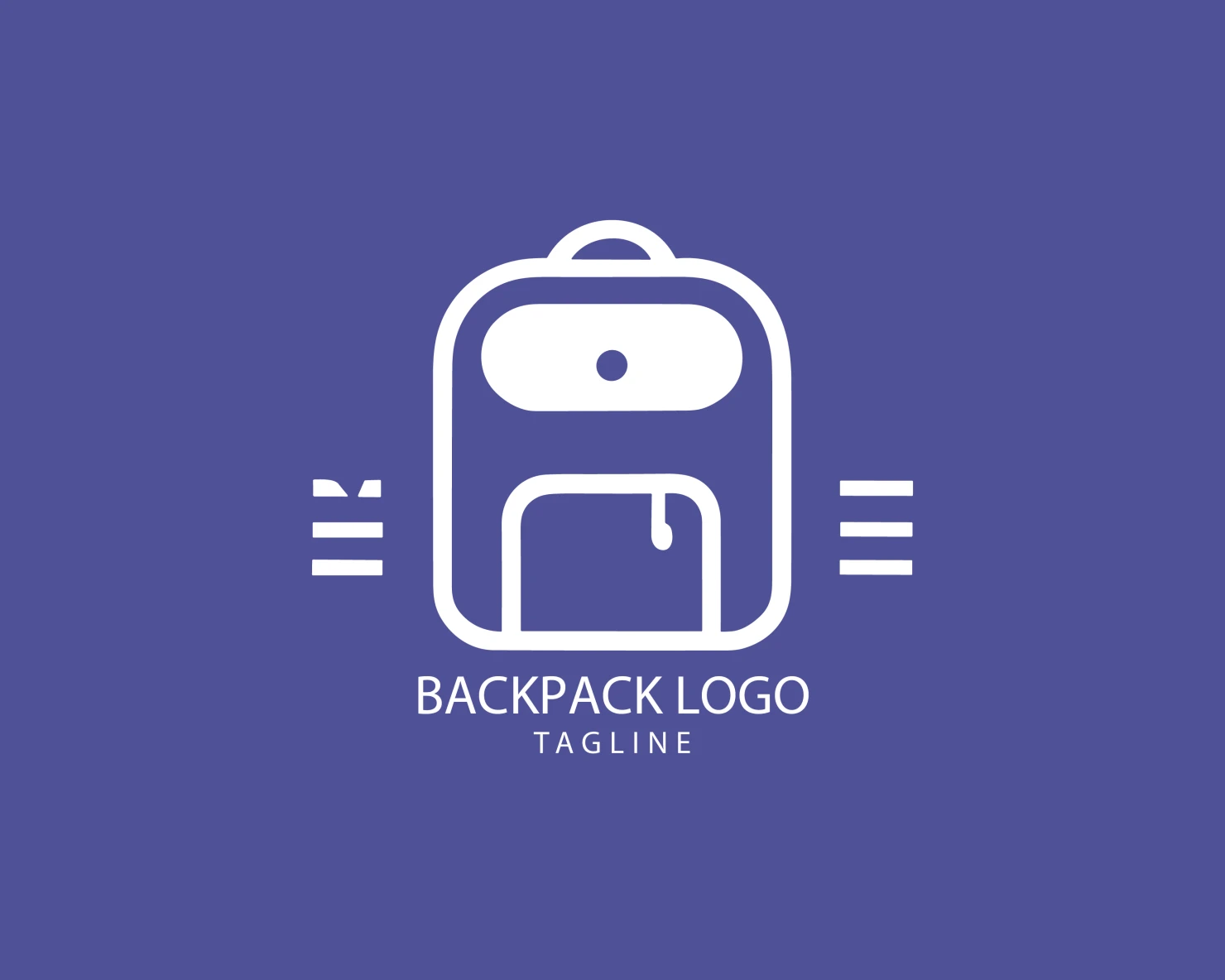 Backpack customizable logo set design #39382