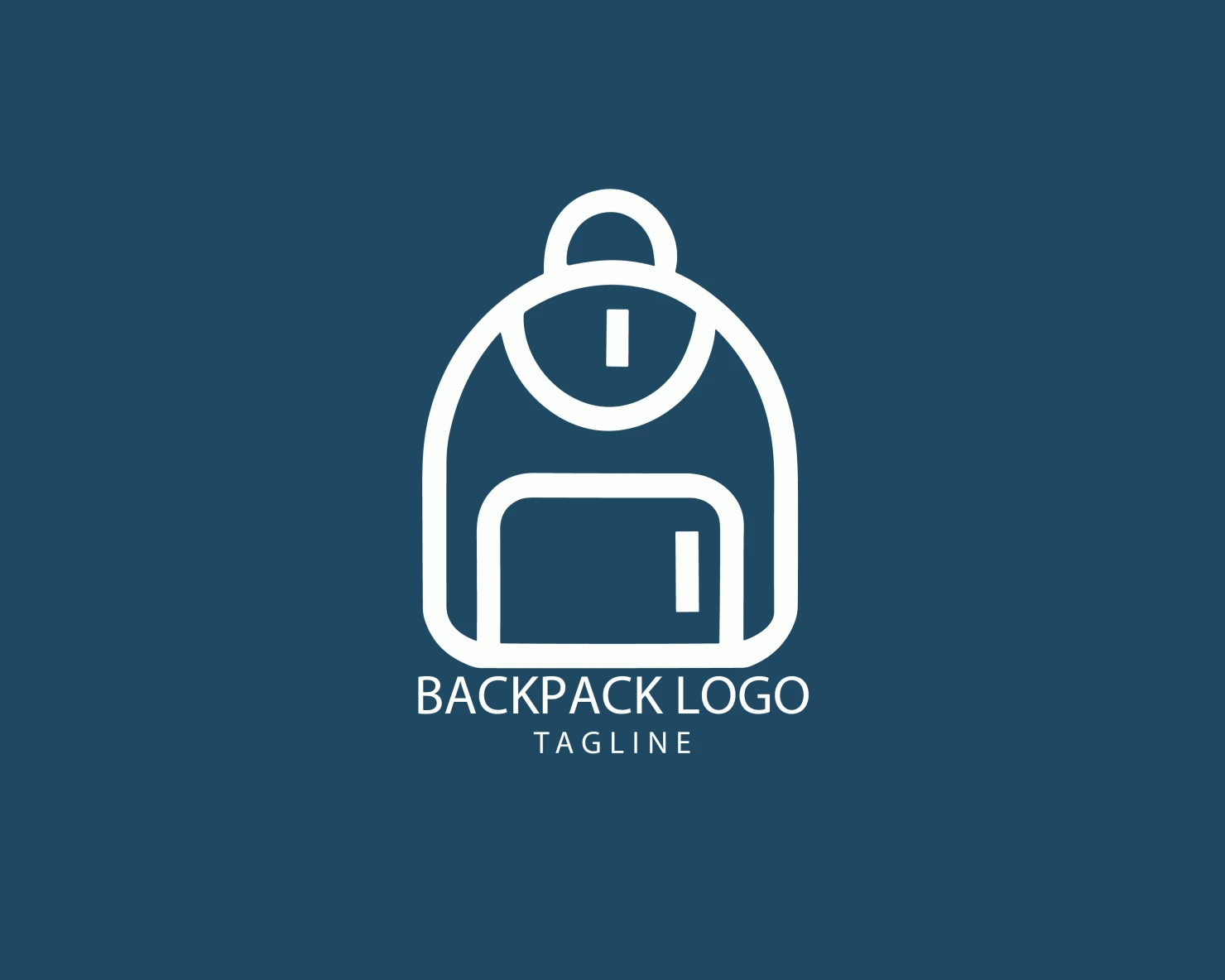 Backpack customizable logo set design #39383