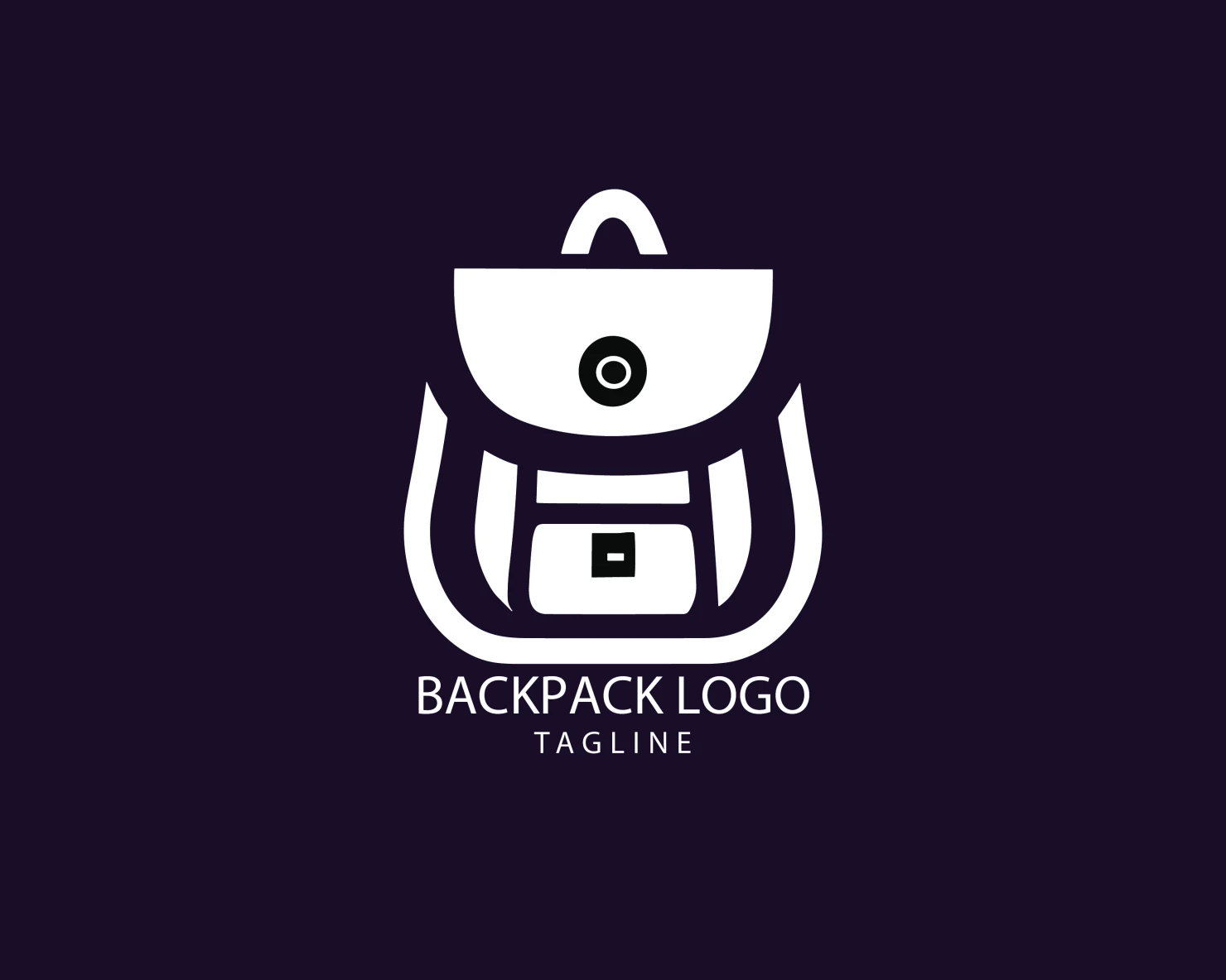 Backpack customizable logo set design #39386