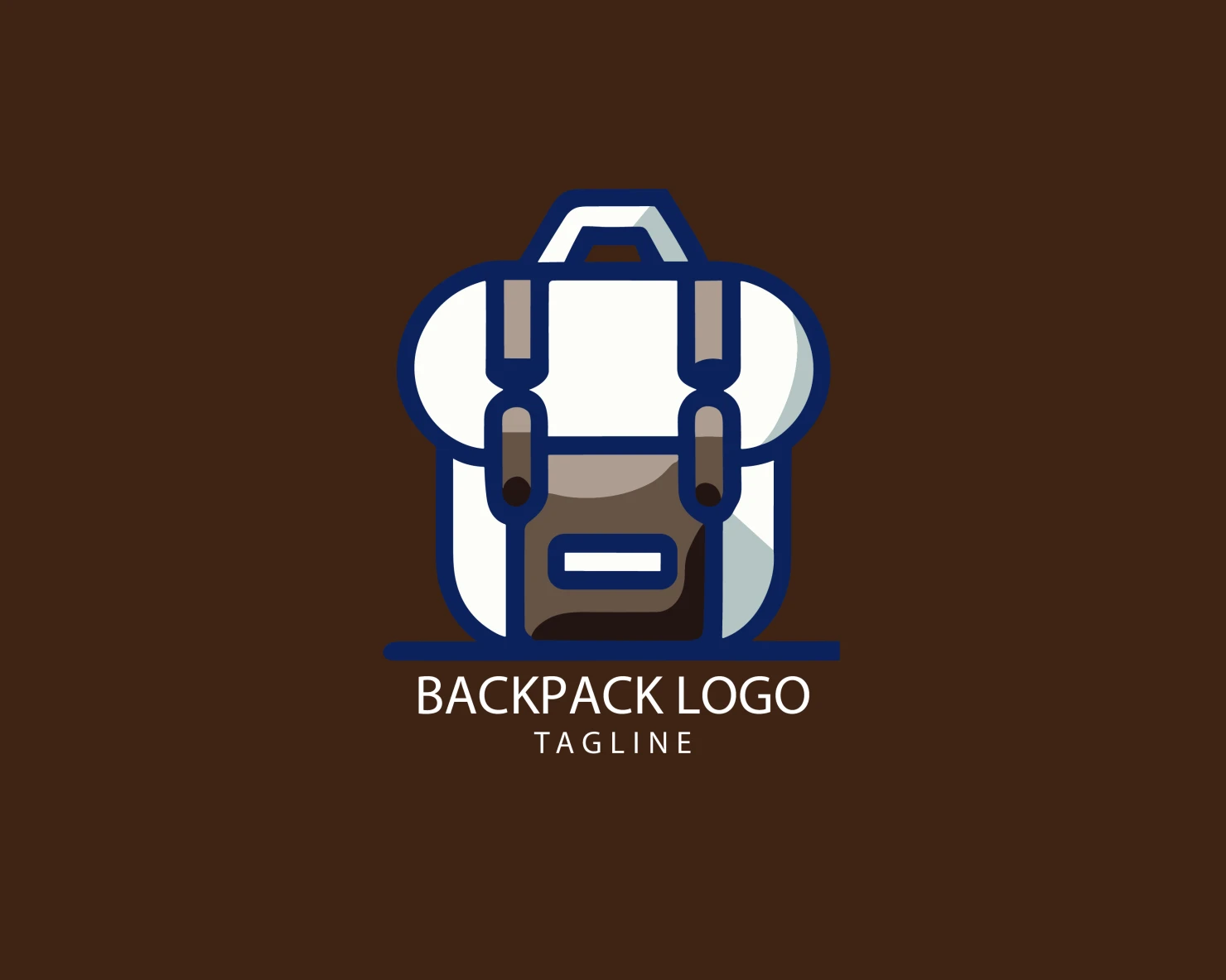 Backpack customizable logo set design #39387
