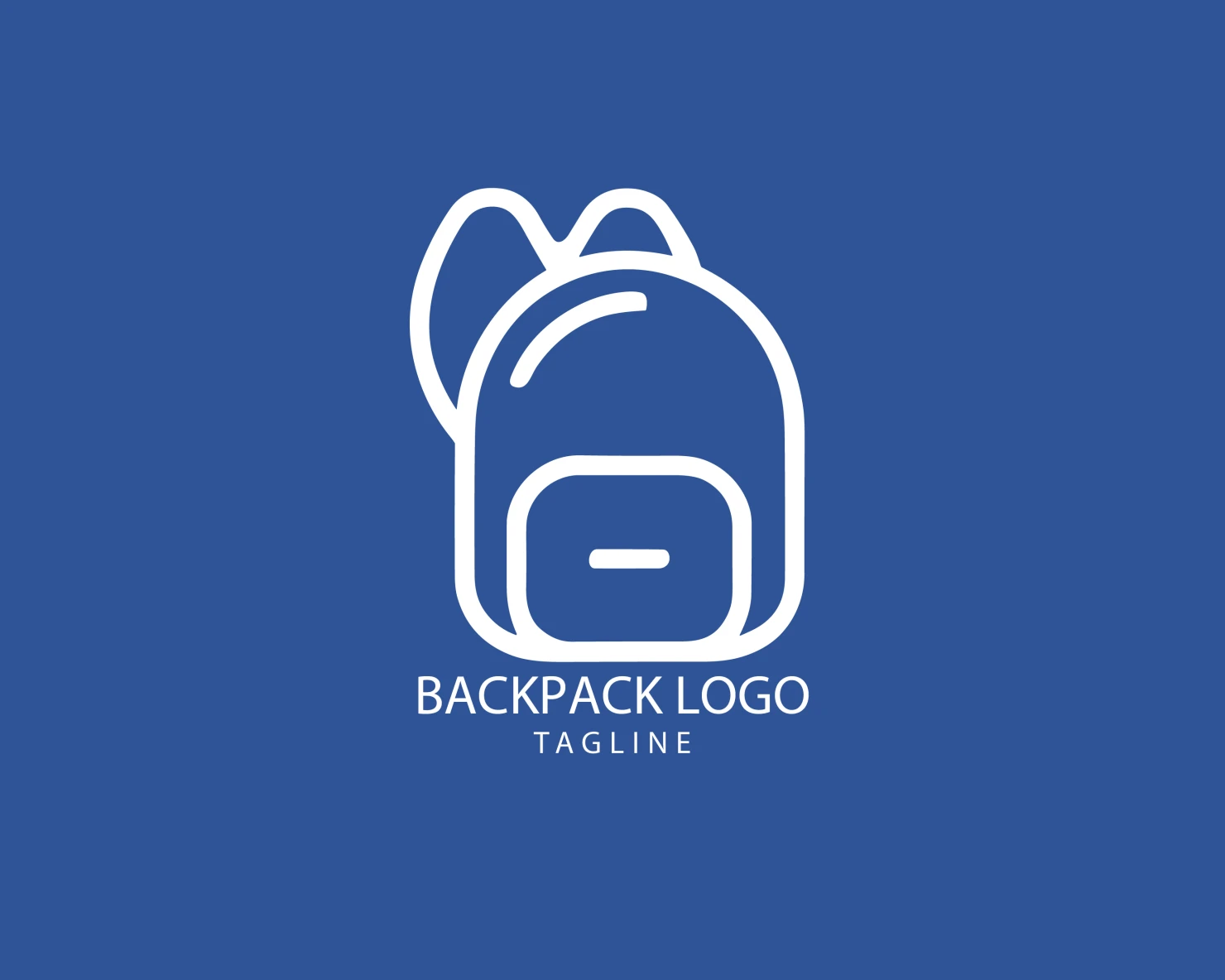 Backpack customizable logo set design #39389