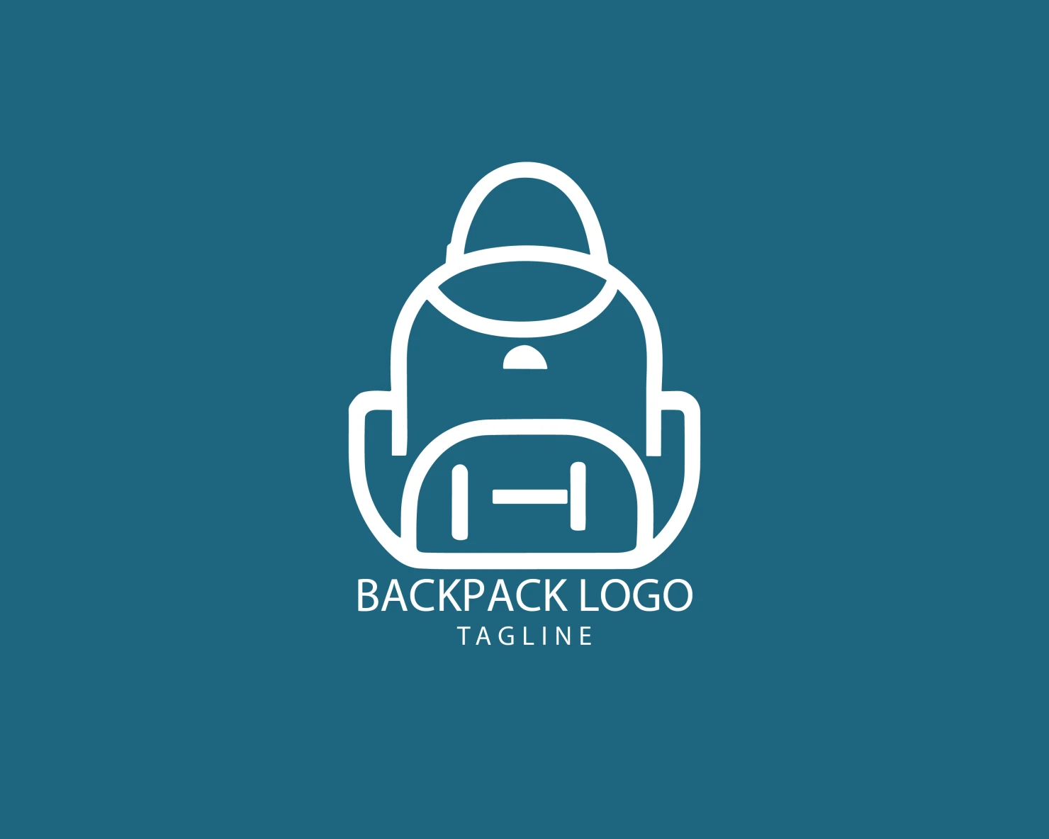 Backpack customizable logo set design #39391