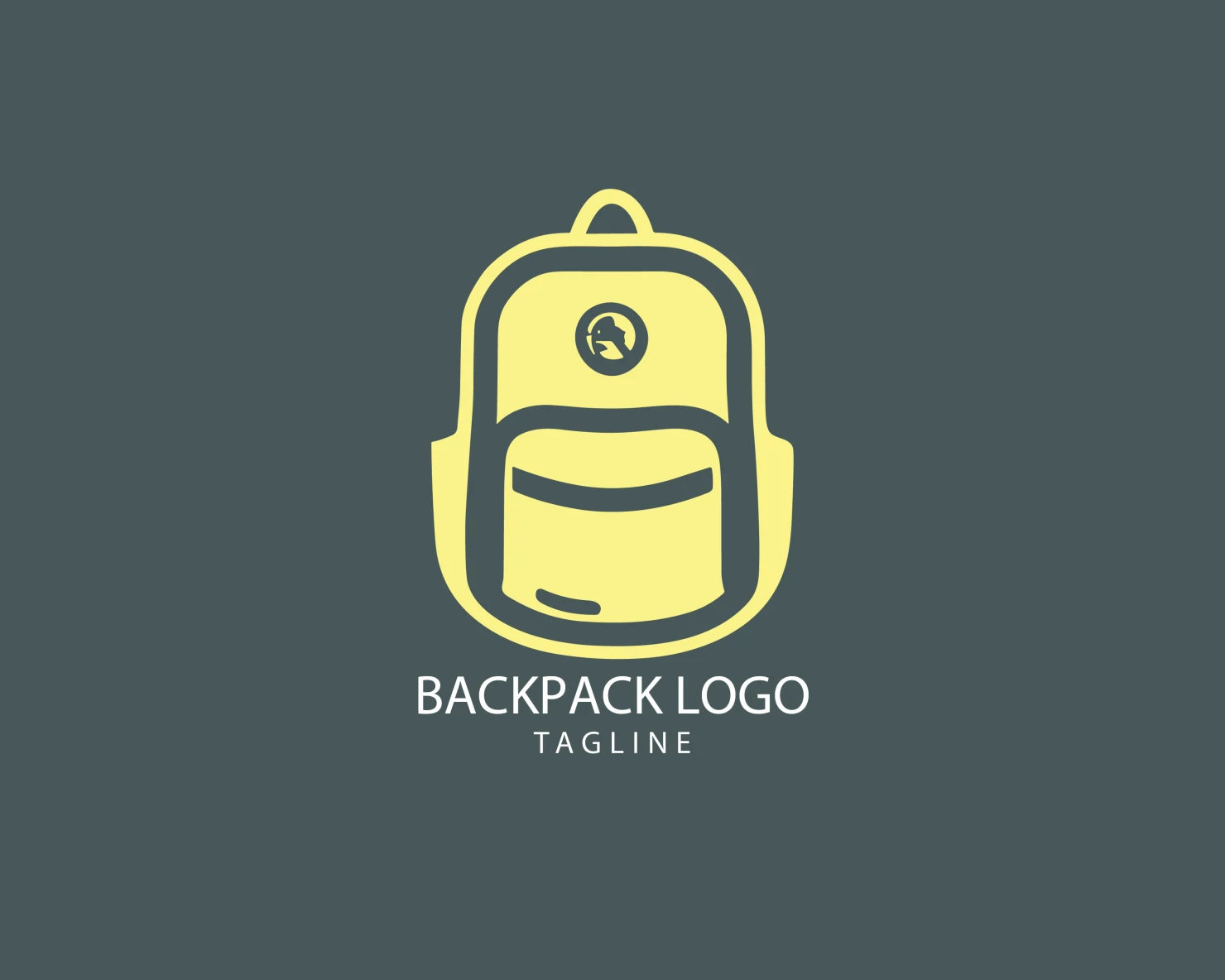 Backpack customizable logo set design #39394