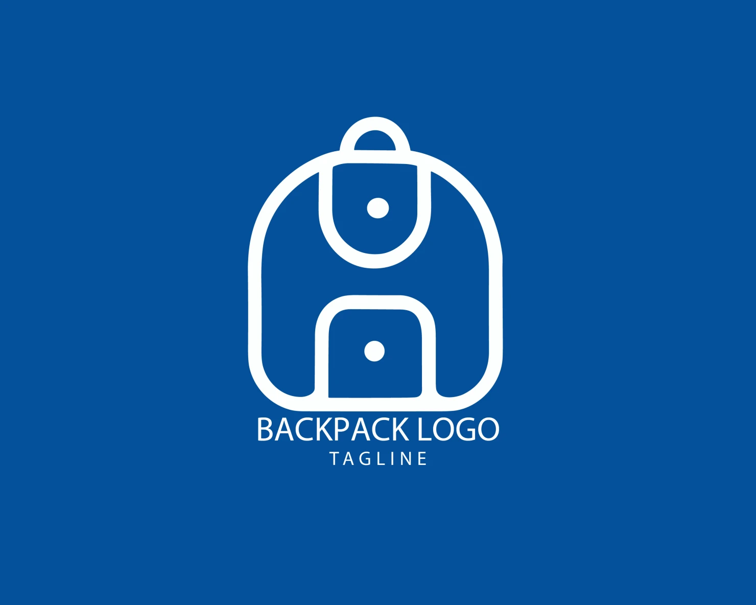 Backpack customizable logo set design #39395