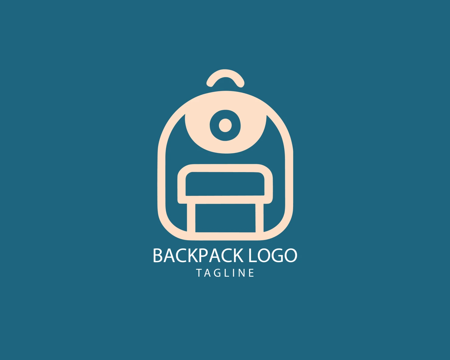 Backpack customizable logo set design #39396