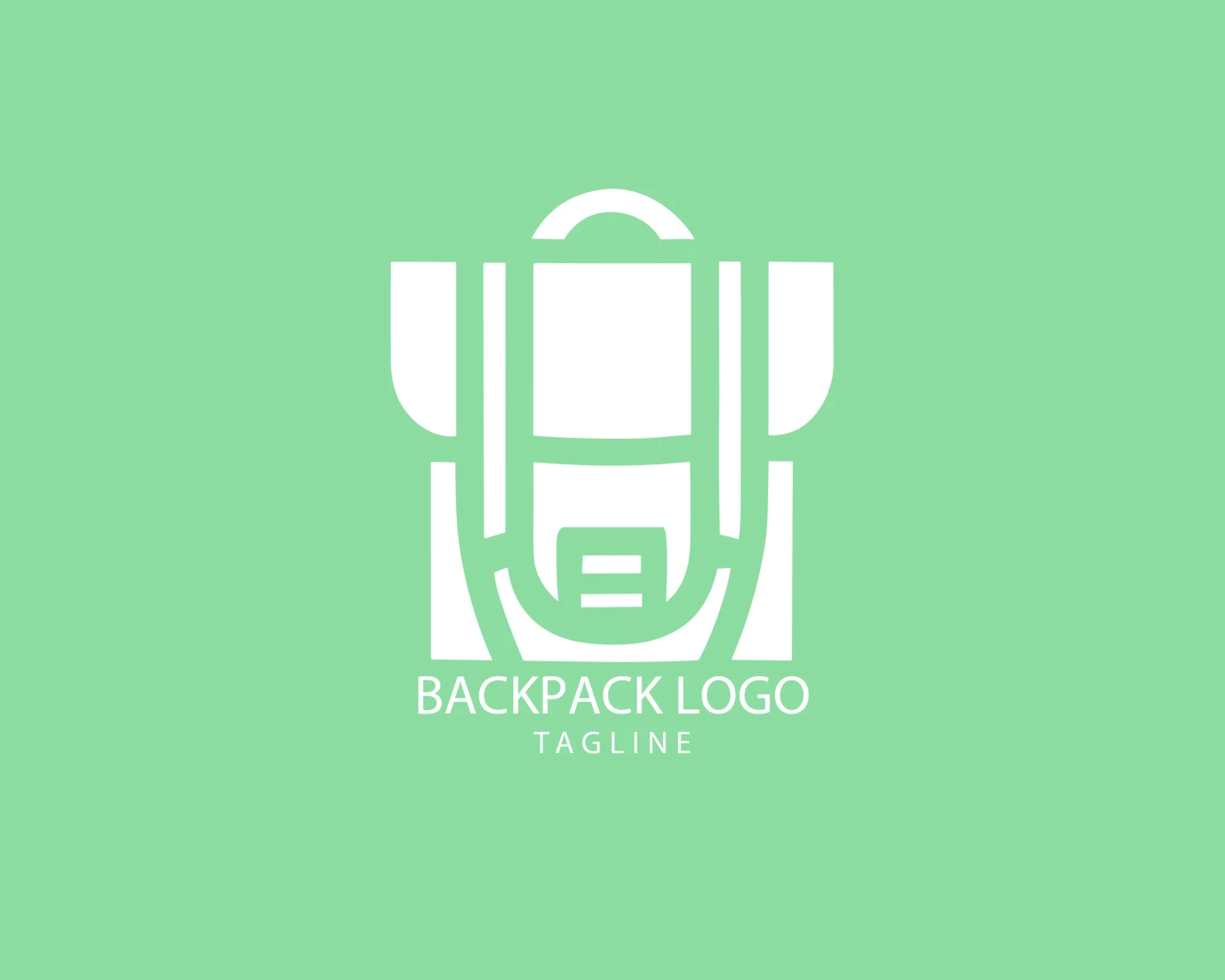 Backpack customizable logo set design #39398