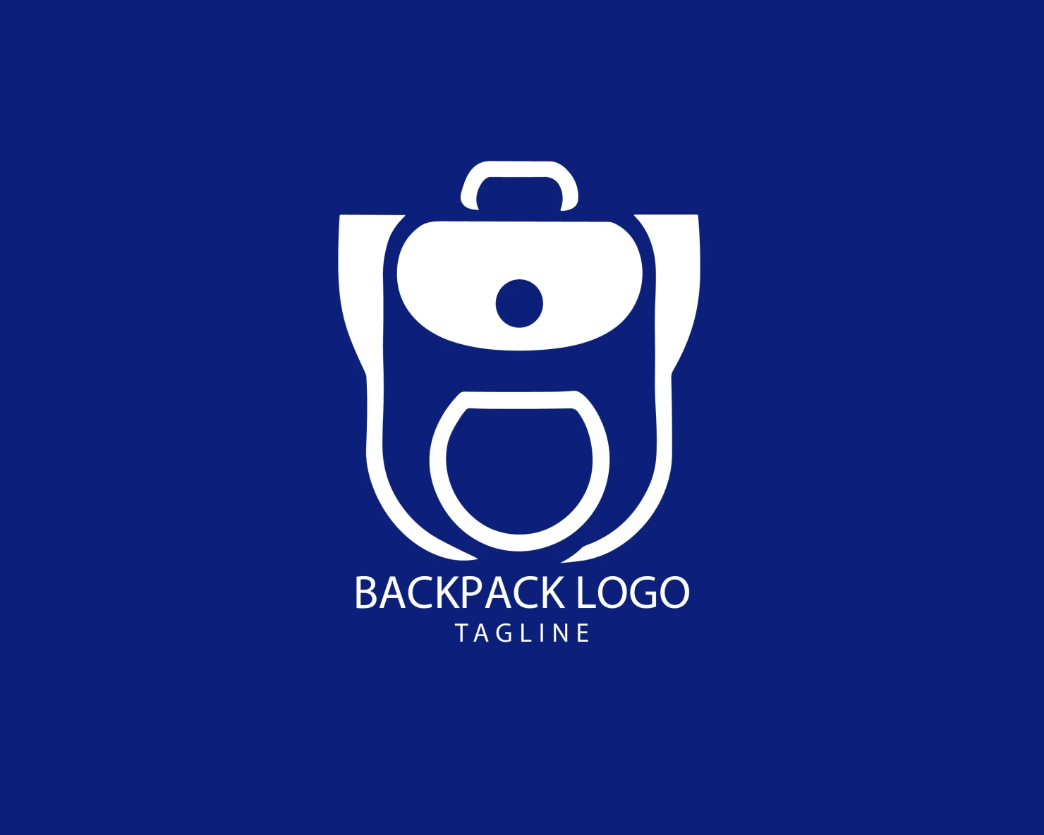 Backpack customizable logo set design #39399