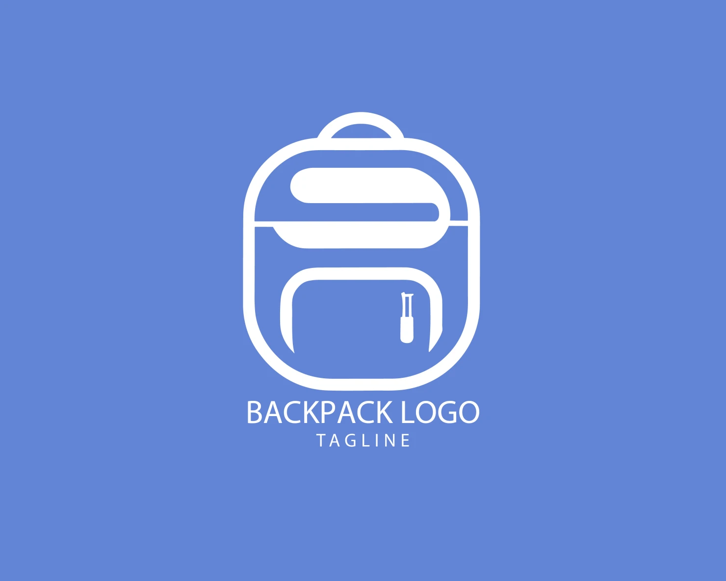Backpack customizable logo set design #39400