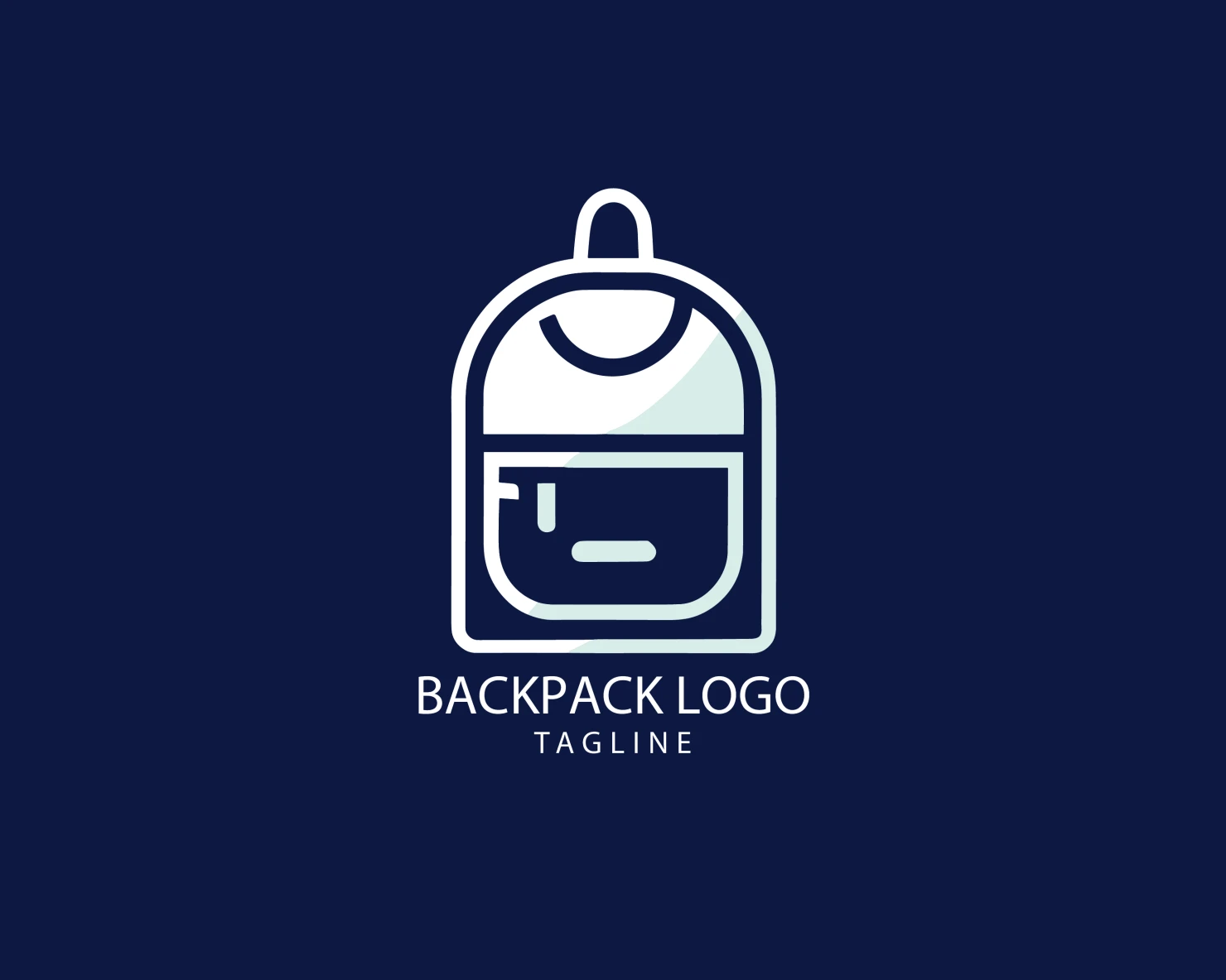 Backpack customizable logo set design #39401
