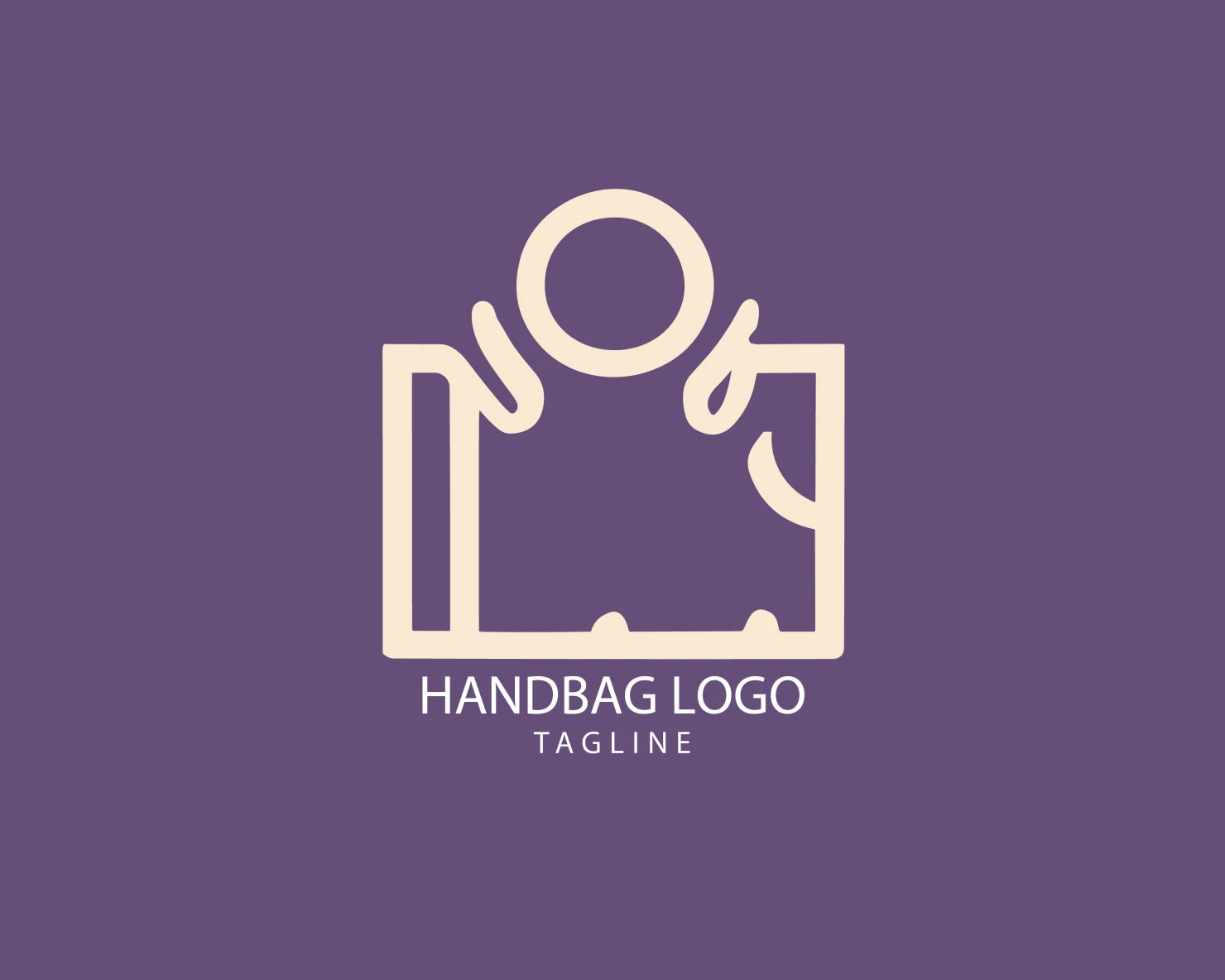 Handbag customizable logo set design #39404
