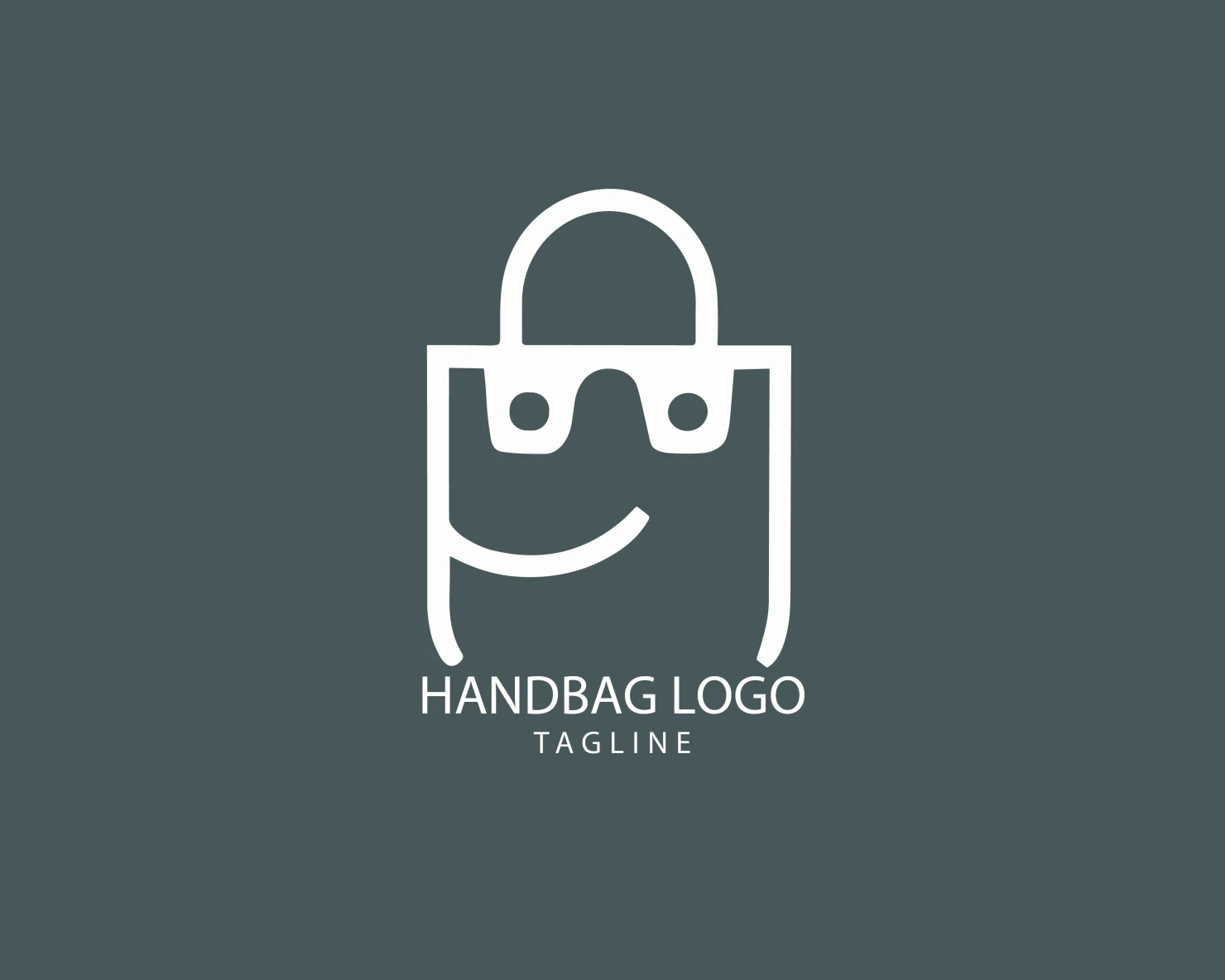 Handbag customizable logo set design #39411
