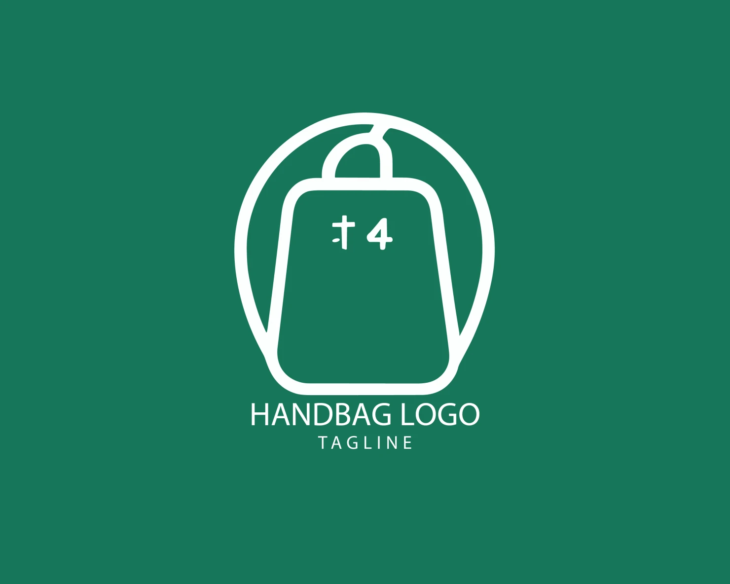 Handbag customizable logo set design #39412