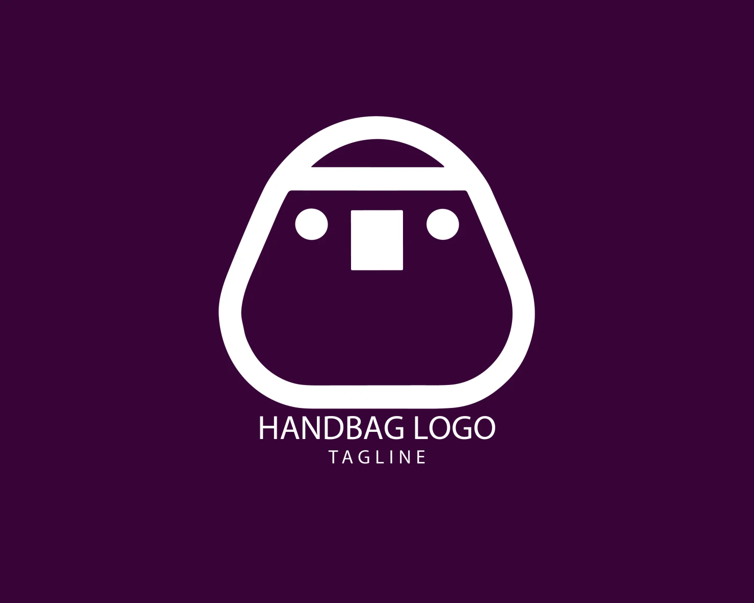 Handbag customizable logo set design #39416