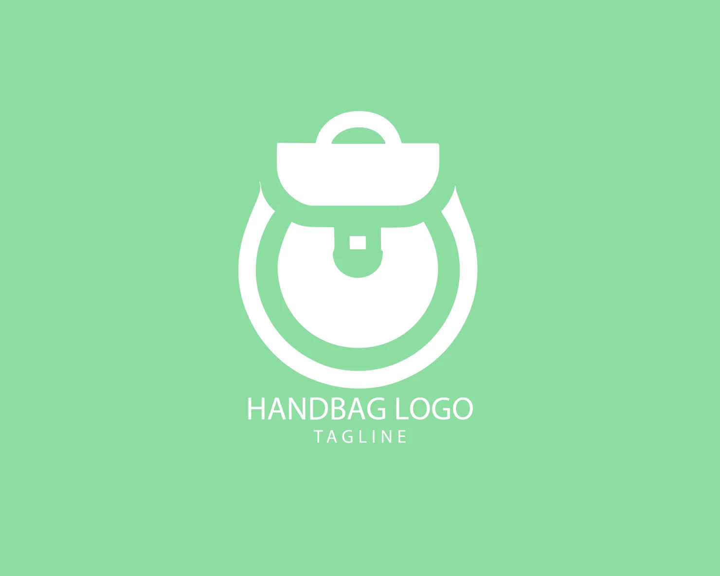 Handbag customizable logo set design #39419