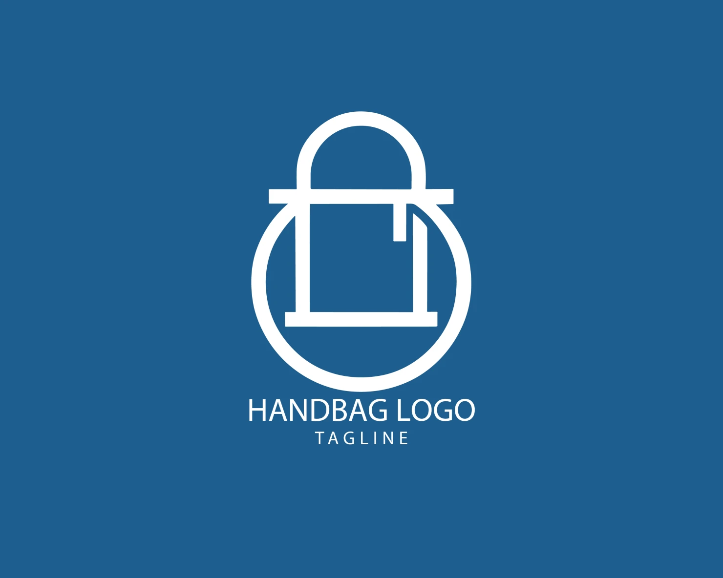 Handbag customizable logo set design #39420