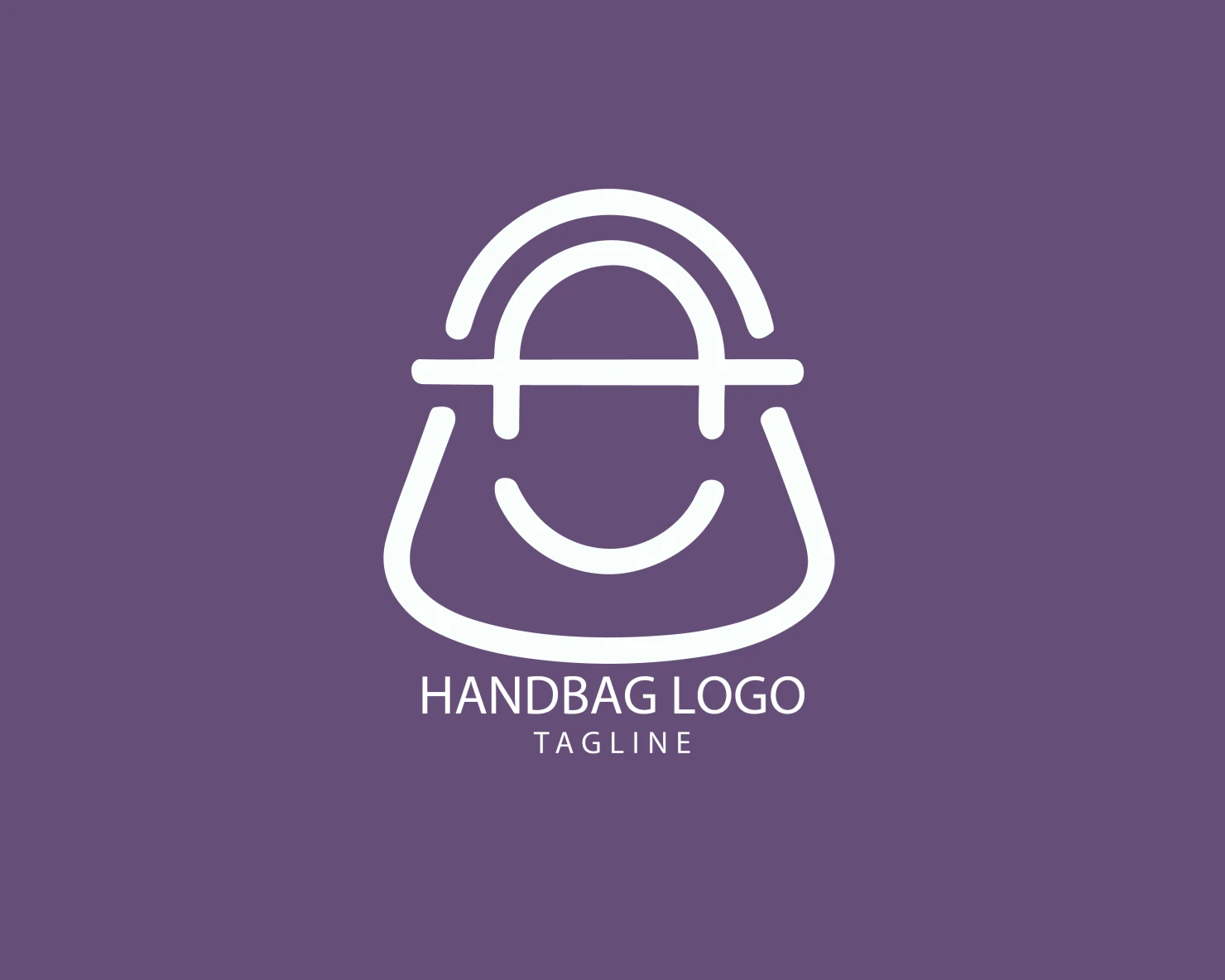 Handbag customizable logo set design #39425
