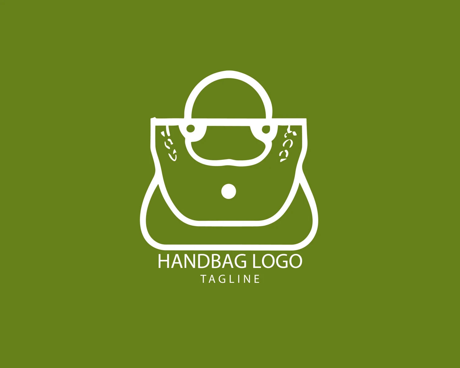 Handbag customizable logo set design #39427