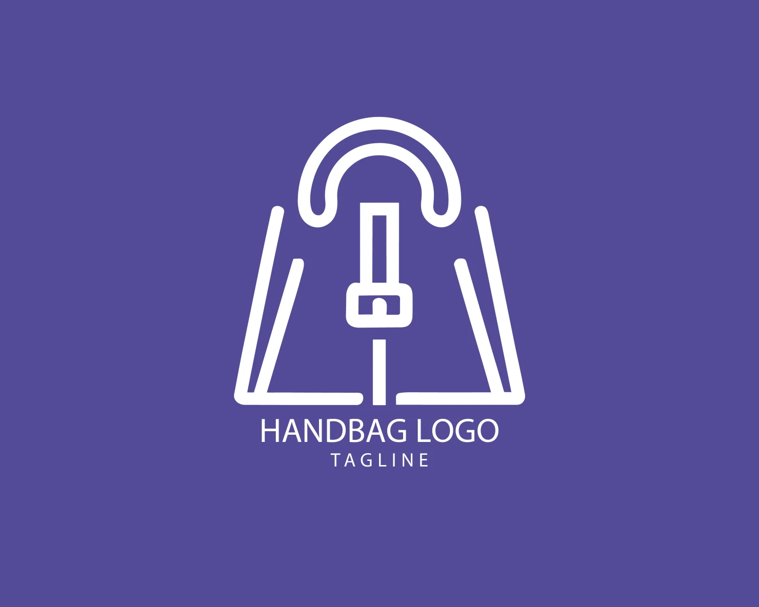 Handbag customizable logo set design #39438
